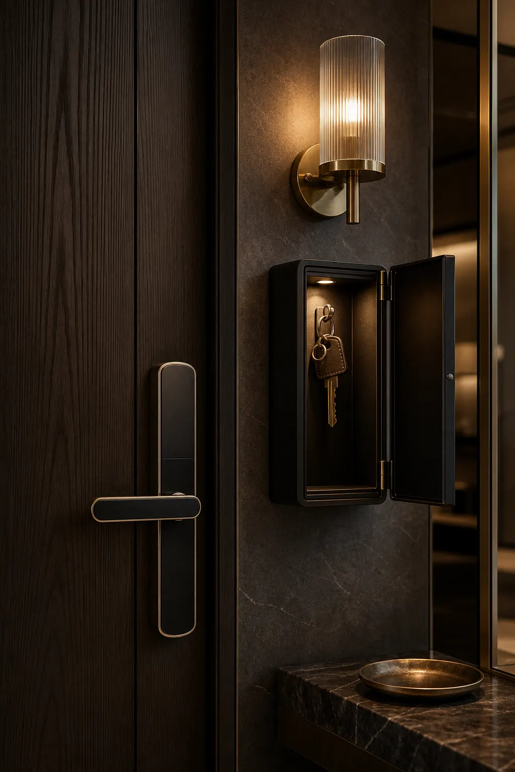 Entrada premium con cerradura inteligente